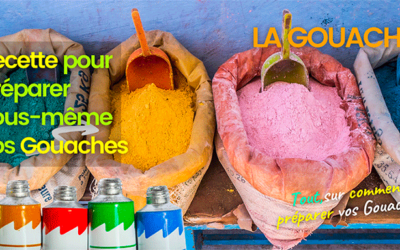 2 Recettes pour préparer vous même votre gouache!