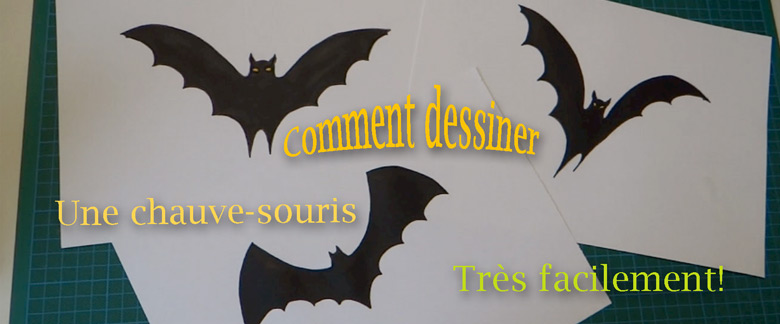 Comment dessiner une chauve-souris très facilement