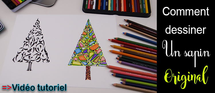 Comment dessiner un sapin de noël très facilement