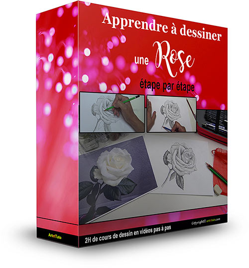 apprendre dessiner rose couverture