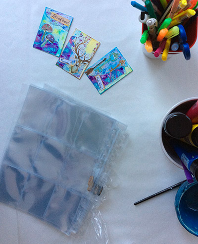 Pochettes pour ATC artist trading card