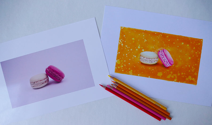 Colorier deux macarons facilement