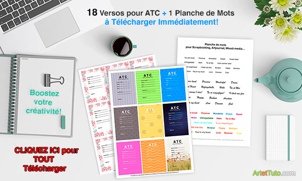 18 Versos ATC à télécharger gratuitement