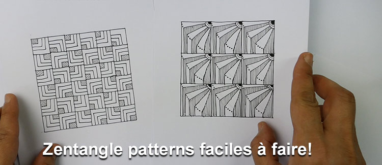 Dessin facile à faire – Zentangle patterns