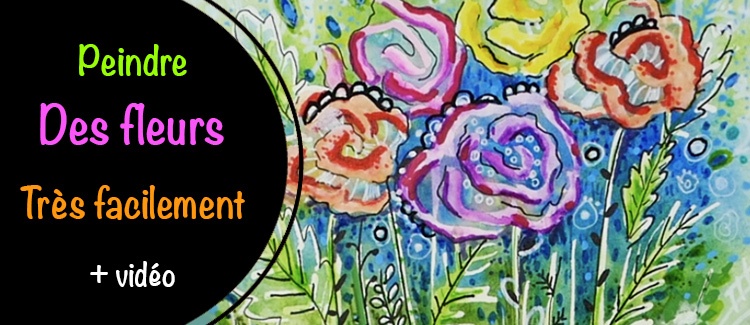 peindre des fleurs facilement