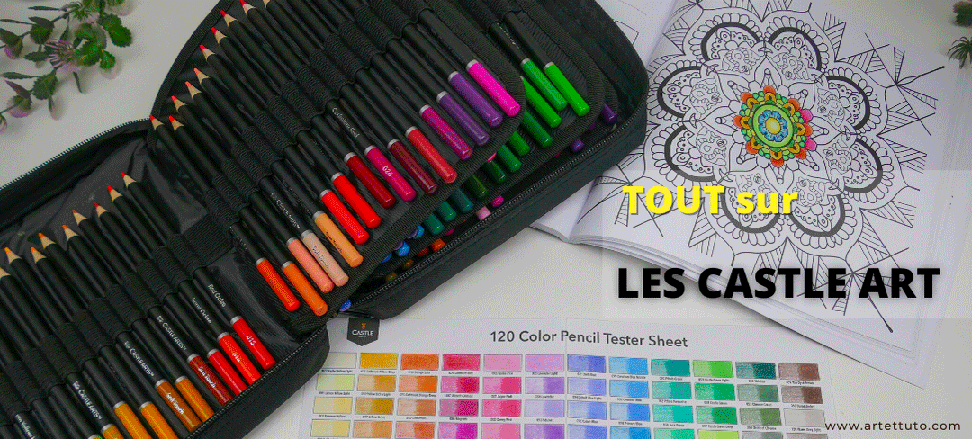 Coloriage : les Castle art supplies coffret de 120 couleurs