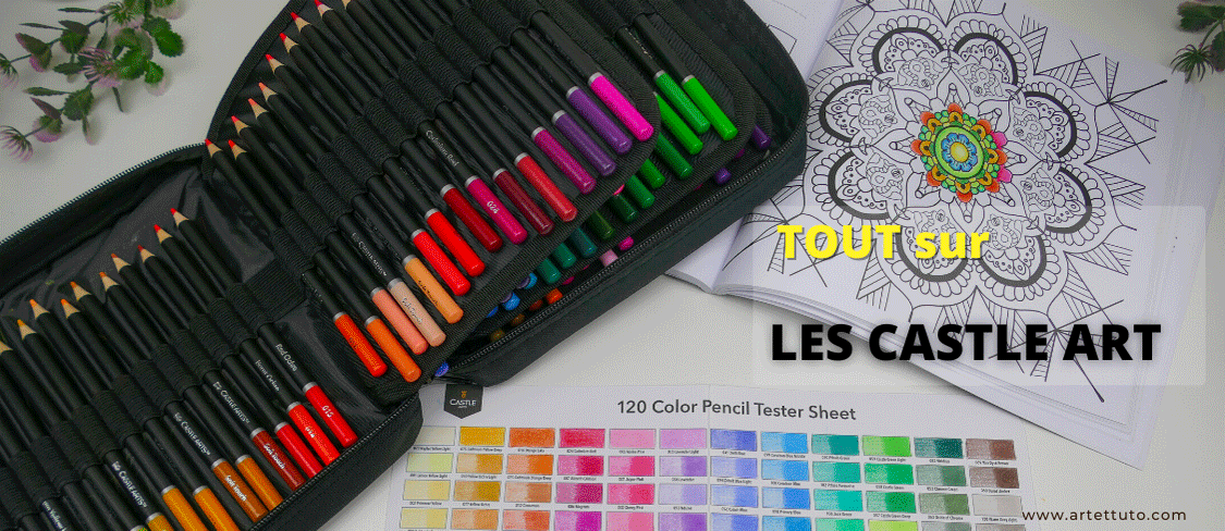 Coloriage : les Castle art supplies coffret de 120 couleurs