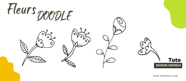 Dessiner des fleurs doodles