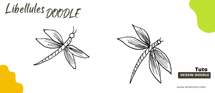 Comment dessiner des libellules doodles