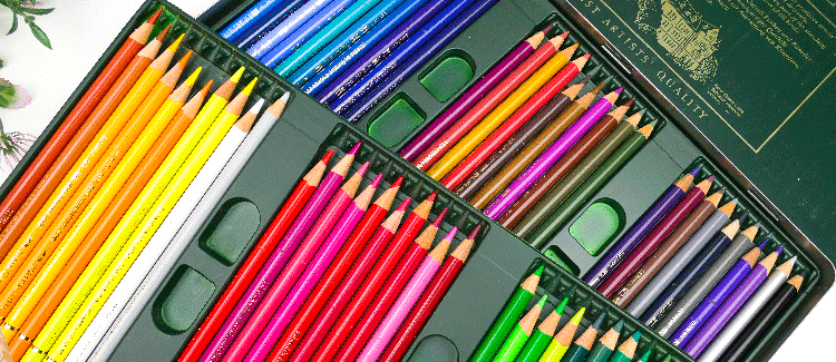crayons de couleur professionnels