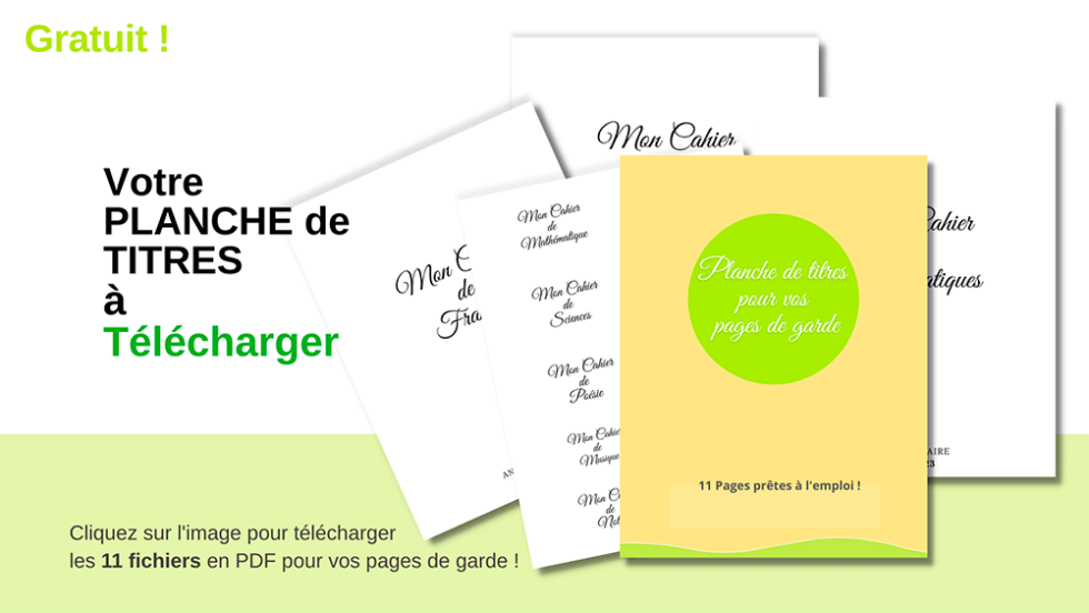 Page de garde originale facile à faire