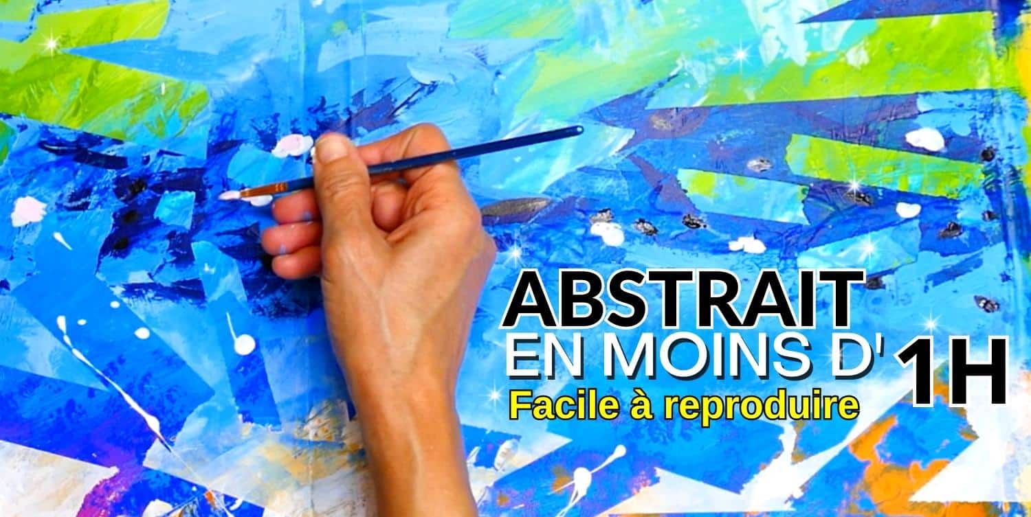 comment peindre abstrait en 1 h facilement