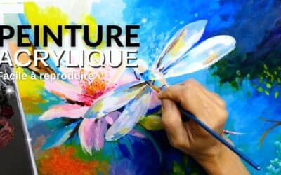 Peinture acrylique : Comment peindre une libellule Alla Prima
