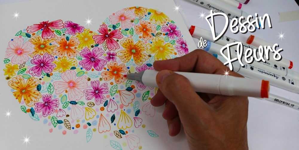 Dessin de fleurs facile à faire et à reproduire