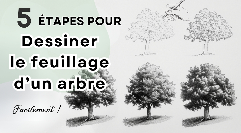 5 etapes pour dessiner le feuillage d un arbre facilement