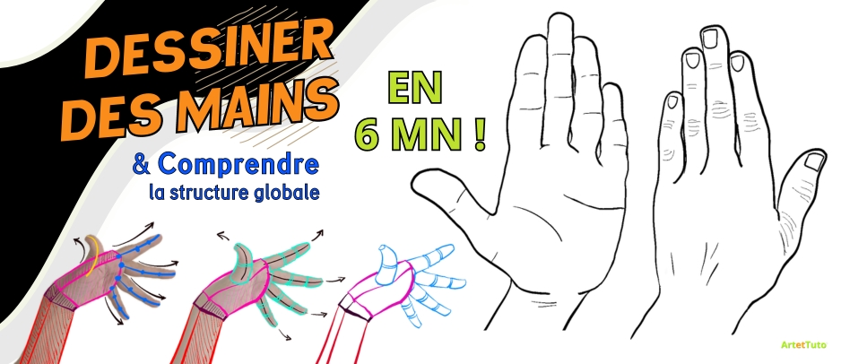 Dessiner des mains réalistes en 3 étapes faciles