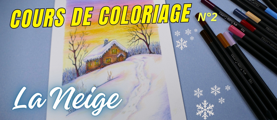 Comment colorier la neige sous un coucher de soleil