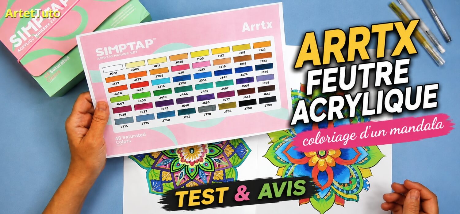 Feutres acryliques Arrtx : Mon expérience en coloriant 2 mandalas