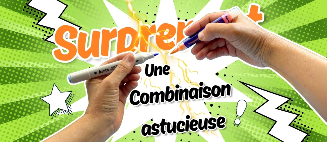 Associer feutres à alcool OROS et acryliques SIMPTAP : un résultat inattendu !