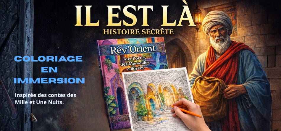 Coloriage en immersion dans Rêv&rsquo;Orient – Histoire secrète