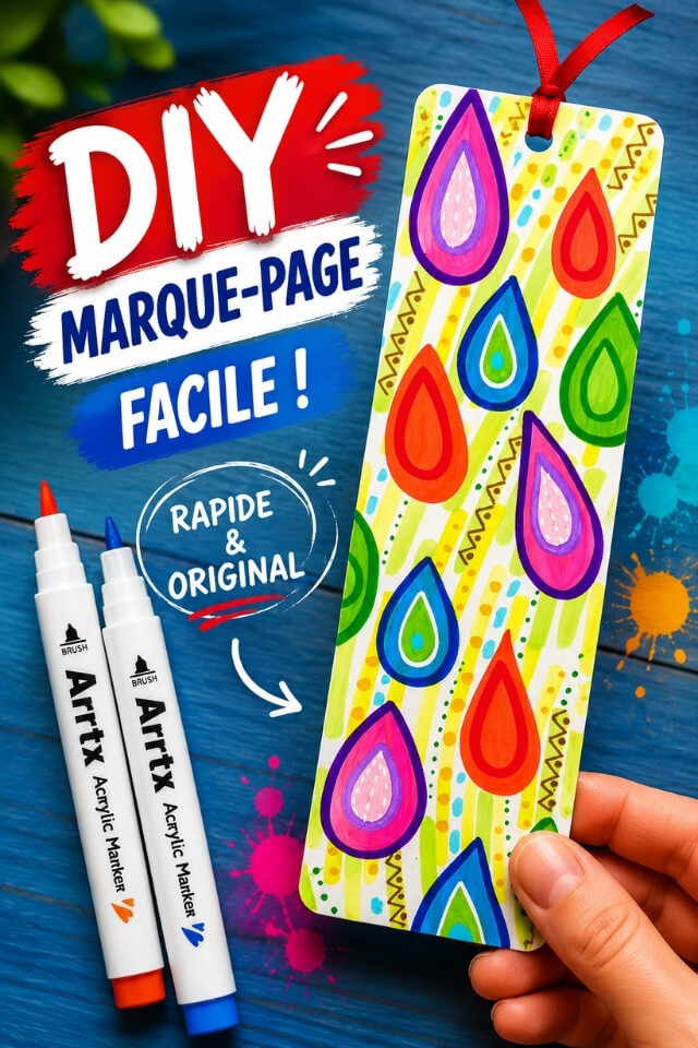 Marque page personnalisé original facile à faire soi même